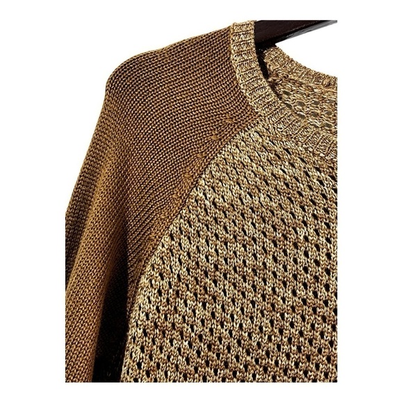 MM Couture | Multi Brown Toned Crewneck Pullover Sweater - Picture 3 of 12
